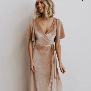 Baltic Born Velvet Wrap Maxi Dress